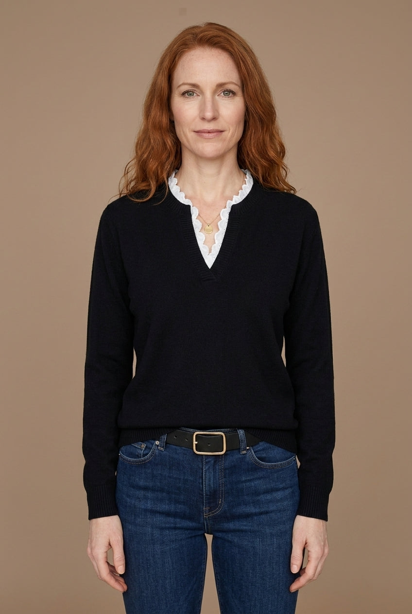 Women's Lace Top with Flattering Silhouette