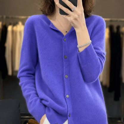 Women's Longline Cardigan with Button Closure in Soft Knit – Cosy