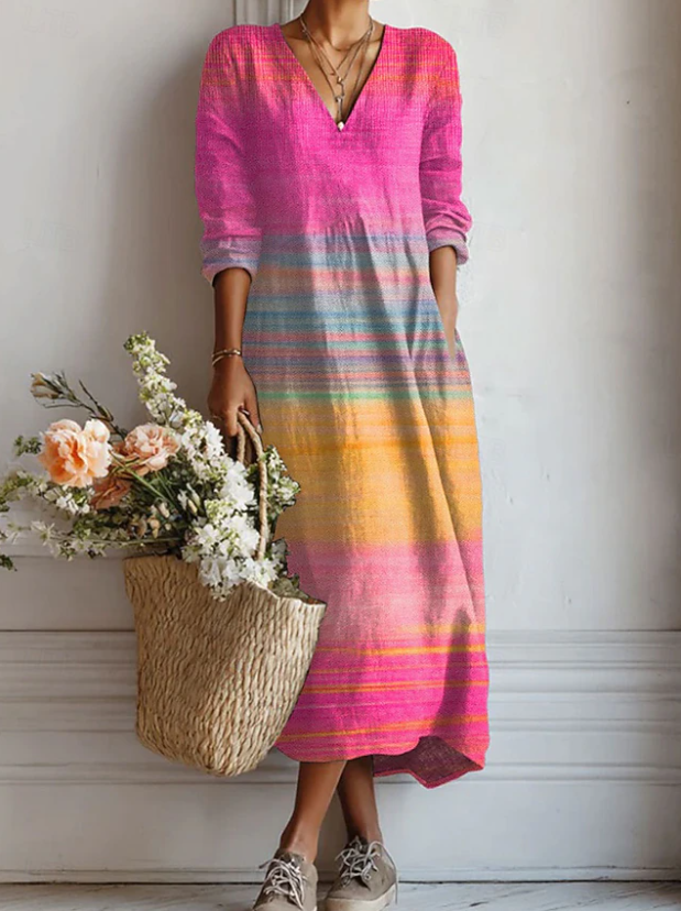 Women's Loose Fit Dress with Pockets for Everyday Comfort