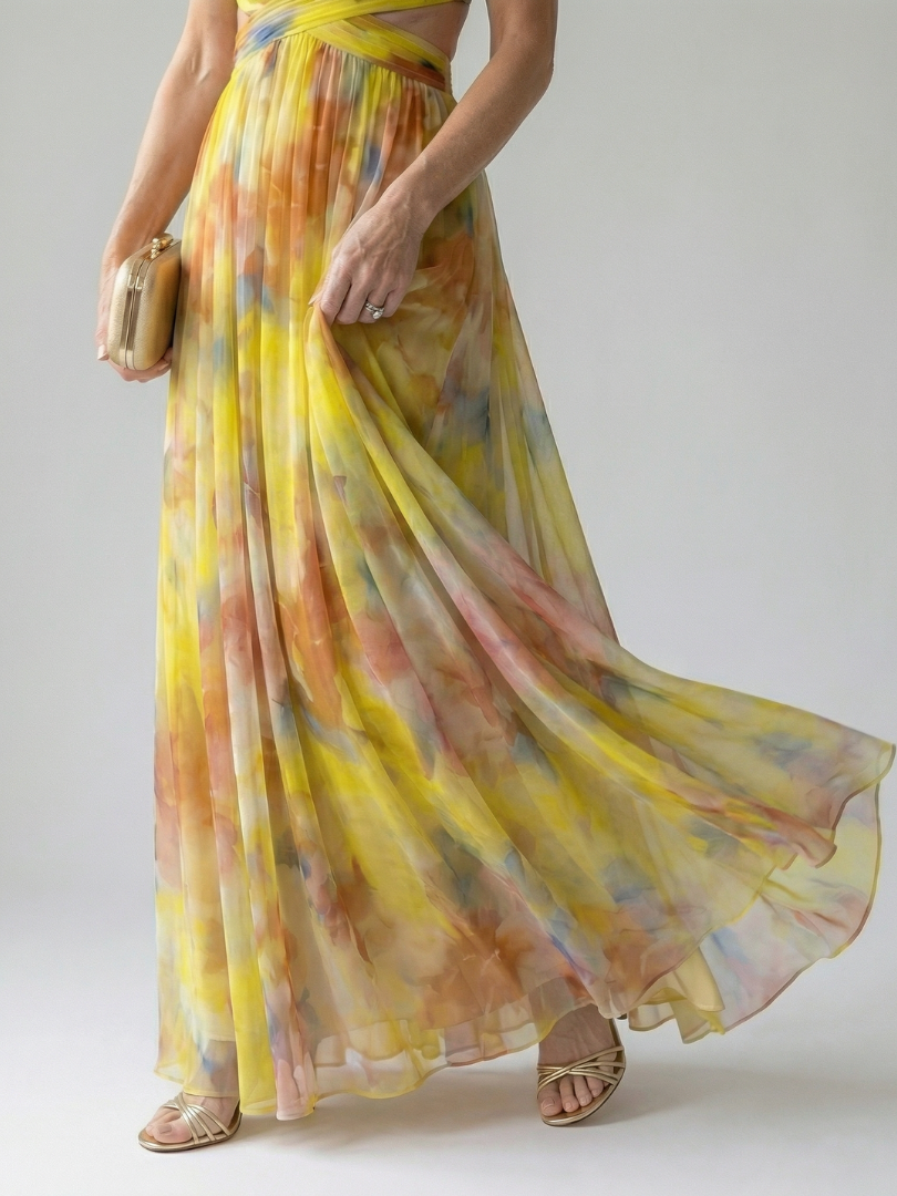 Women's Maxi Dress with Flattering Wrap Design