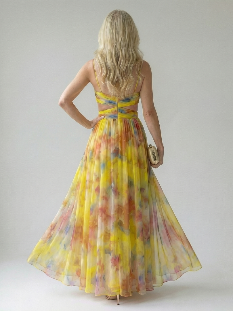 Women's Maxi Dress with Flattering Wrap Design
