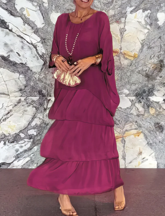Women's Maxi Dress with Flowing Cut for Elegant Occasions