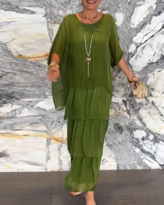 Women's Maxi Dress with Flowing Cut for Elegant Occasions