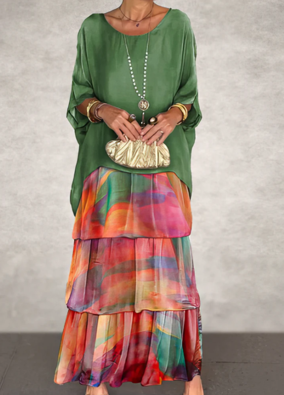 Women's Maxi Dress with Flowing Cut for Elegant Occasions