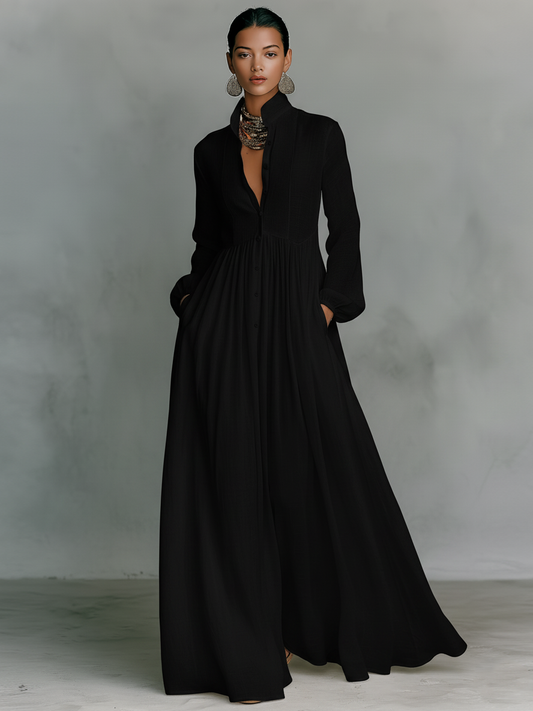 Women's Maxi Dress with Flowy Design and Elegant Silhouette