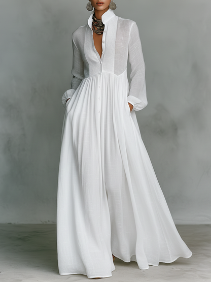 Women's Maxi Dress with Flowy Design and Elegant Silhouette