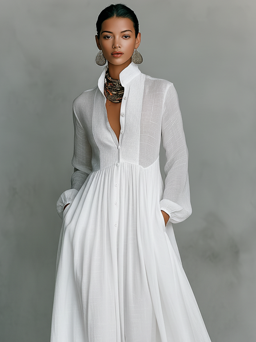Women's Maxi Dress with Flowy Design and Elegant Silhouette