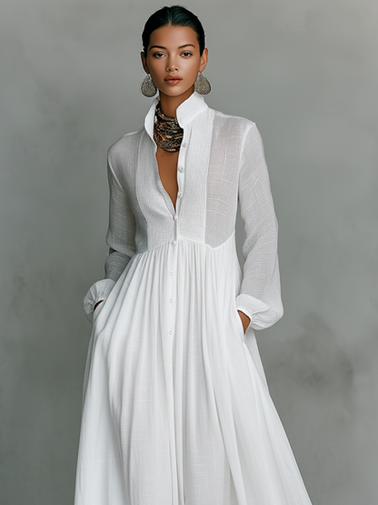 Women's Maxi Dress with Flowy Design and Elegant Silhouette