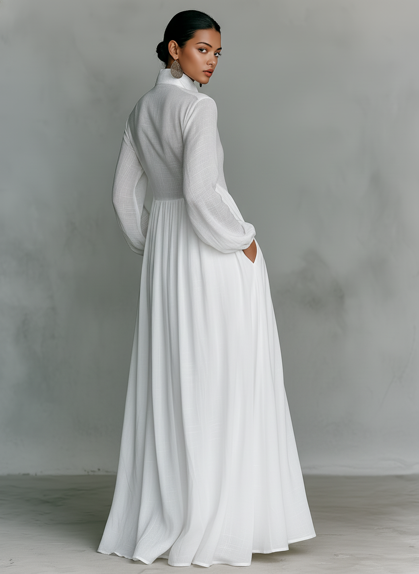 Women's Maxi Dress with Flowy Design and Elegant Silhouette
