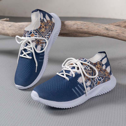 Women's Mesh Shoes with Ethnic Pattern