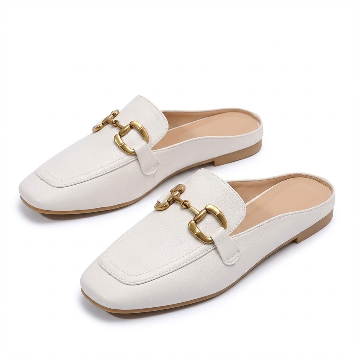 Women's Mule Sandals with Horsebit Detail