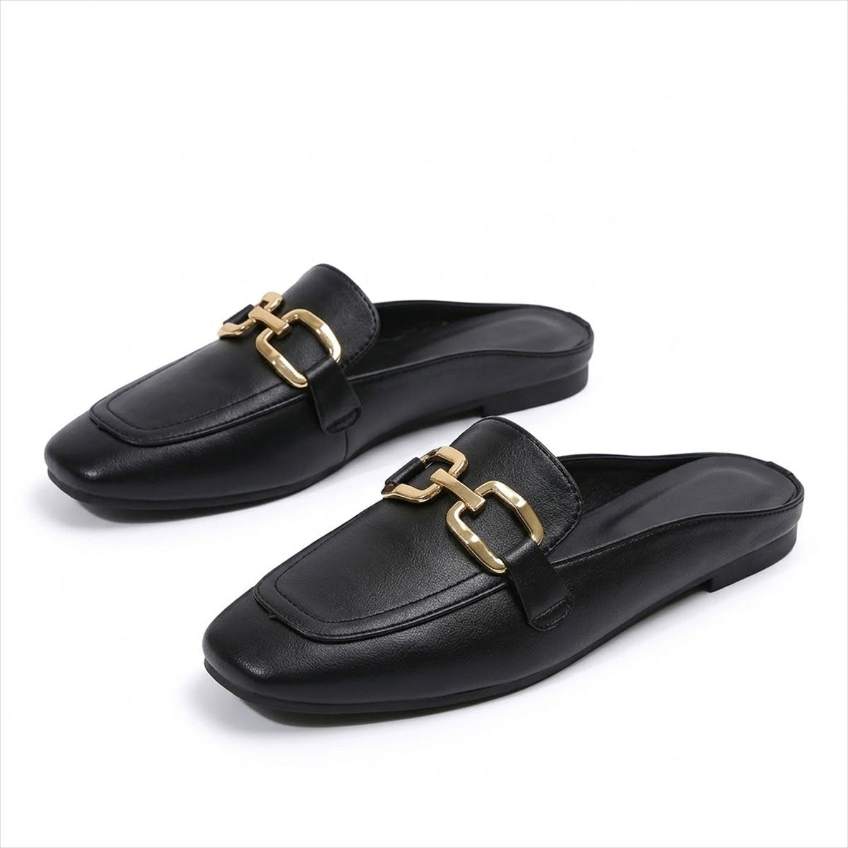Women's Mule Sandals with Horsebit Detail