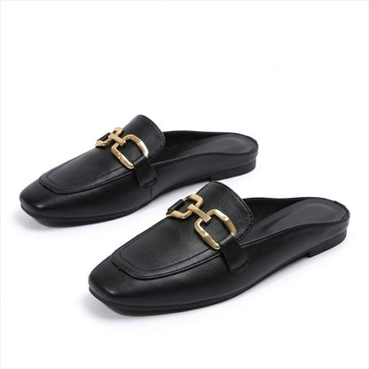 Women's Mule Sandals with Horsebit Detail