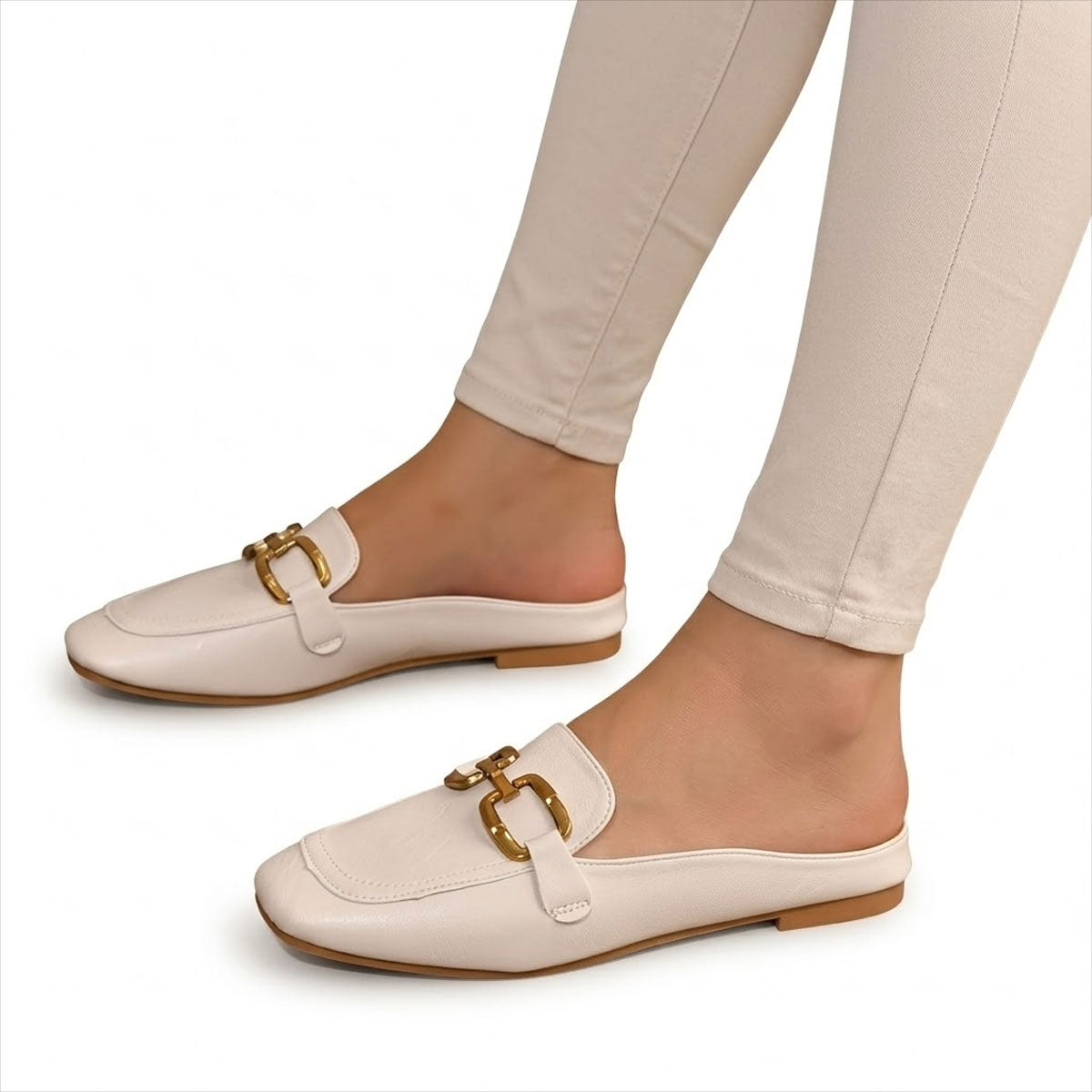Women's Mule Sandals with Horsebit Detail