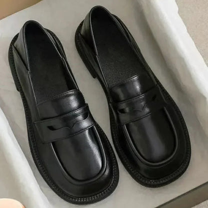 Women's Platform Loafers with Slip-On Style