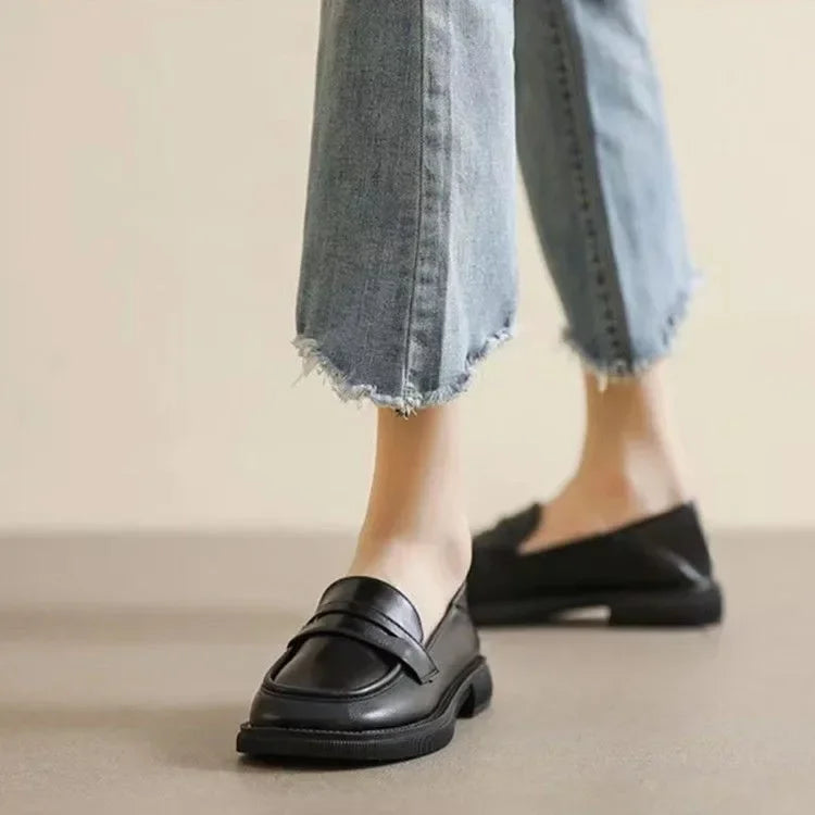 Women's Platform Loafers with Slip-On Style