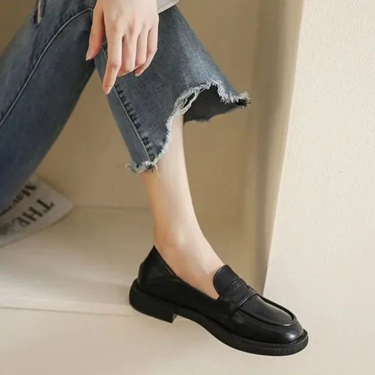 Women's Platform Loafers with Slip-On Style