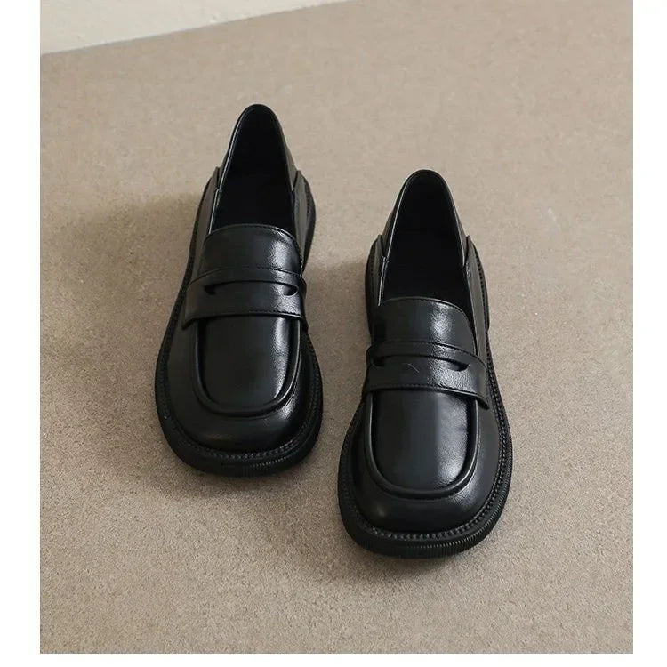 Women's Platform Loafers with Slip-On Style