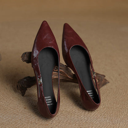 Women's Pointed Flats with Hollow-Out Design and Cushioned Insole