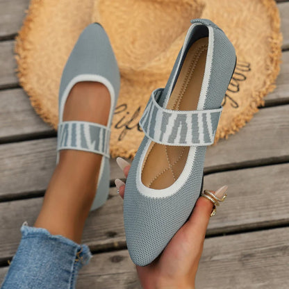 Women's Pointed Toe Flat Shoes with Non-Slip Rubber Sole
