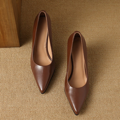 Women's Pointed Toe Heels with Block Heel