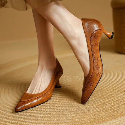 Women's Pointed Toe Heels with Kitten Heel