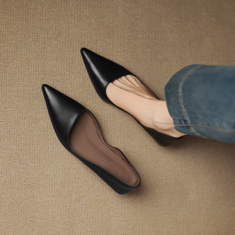 Women's Pointed Toe Heels with Kitten Heel