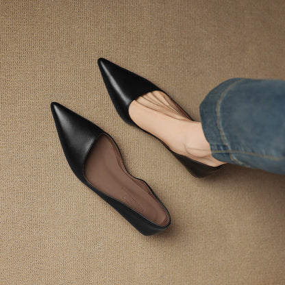 Women's Pointed Toe Heels with Kitten Heel