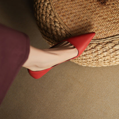 Women's Pointed Toe Heels with Kitten Heel