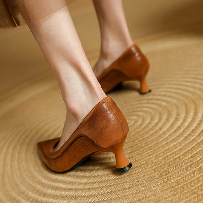 Women's Pointed Toe Heels with Kitten Heel