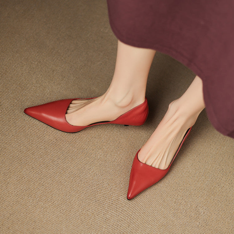 Women's Pointed Toe Heels with Kitten Heel