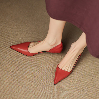 Women's Pointed Toe Heels with Kitten Heel