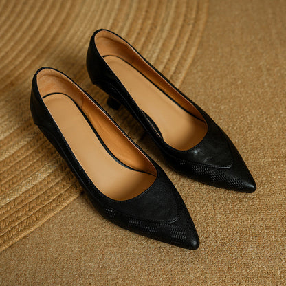 Women's Pointed Toe Heels with Kitten Heel