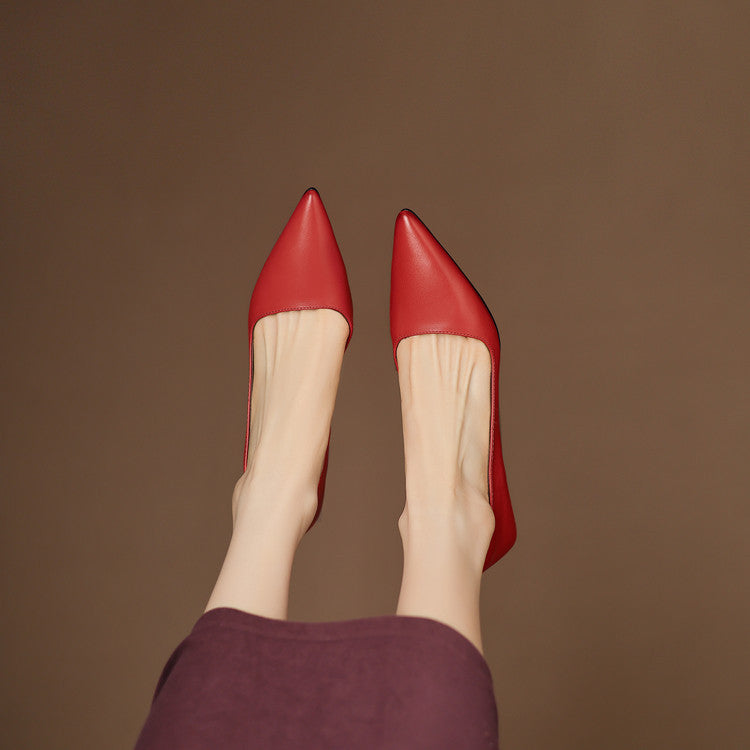 Women's Pointed Toe Heels with Kitten Heel