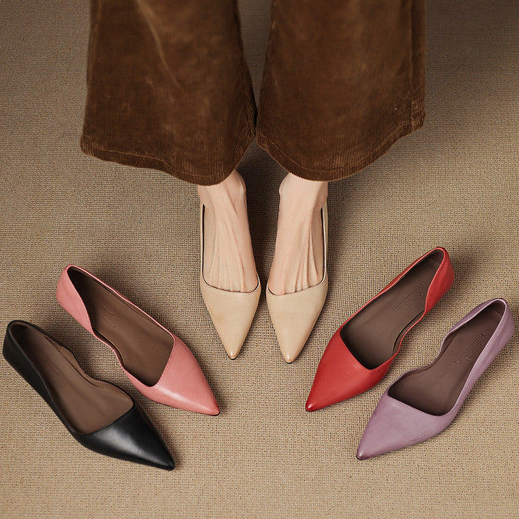 Women's Pointed Toe Heels with Kitten Heel