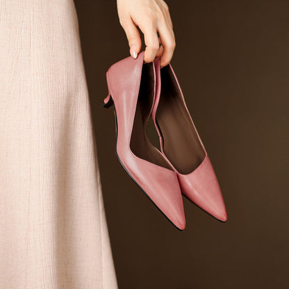 Women's Pointed Toe Heels with Kitten Heel