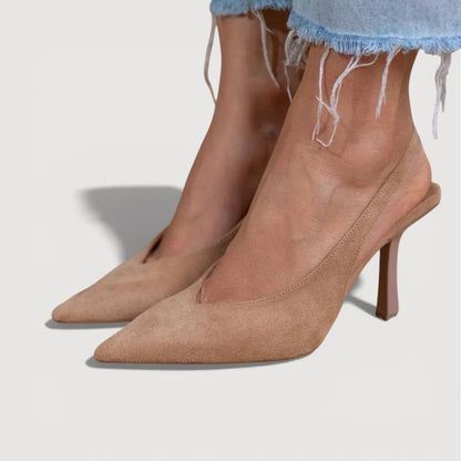 Women's Slingback Heels with Pointed Toe