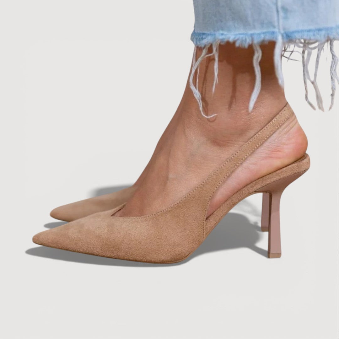 Women's Slingback Heels with Pointed Toe