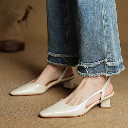 Women's Slingback Heels with Pointed Toe