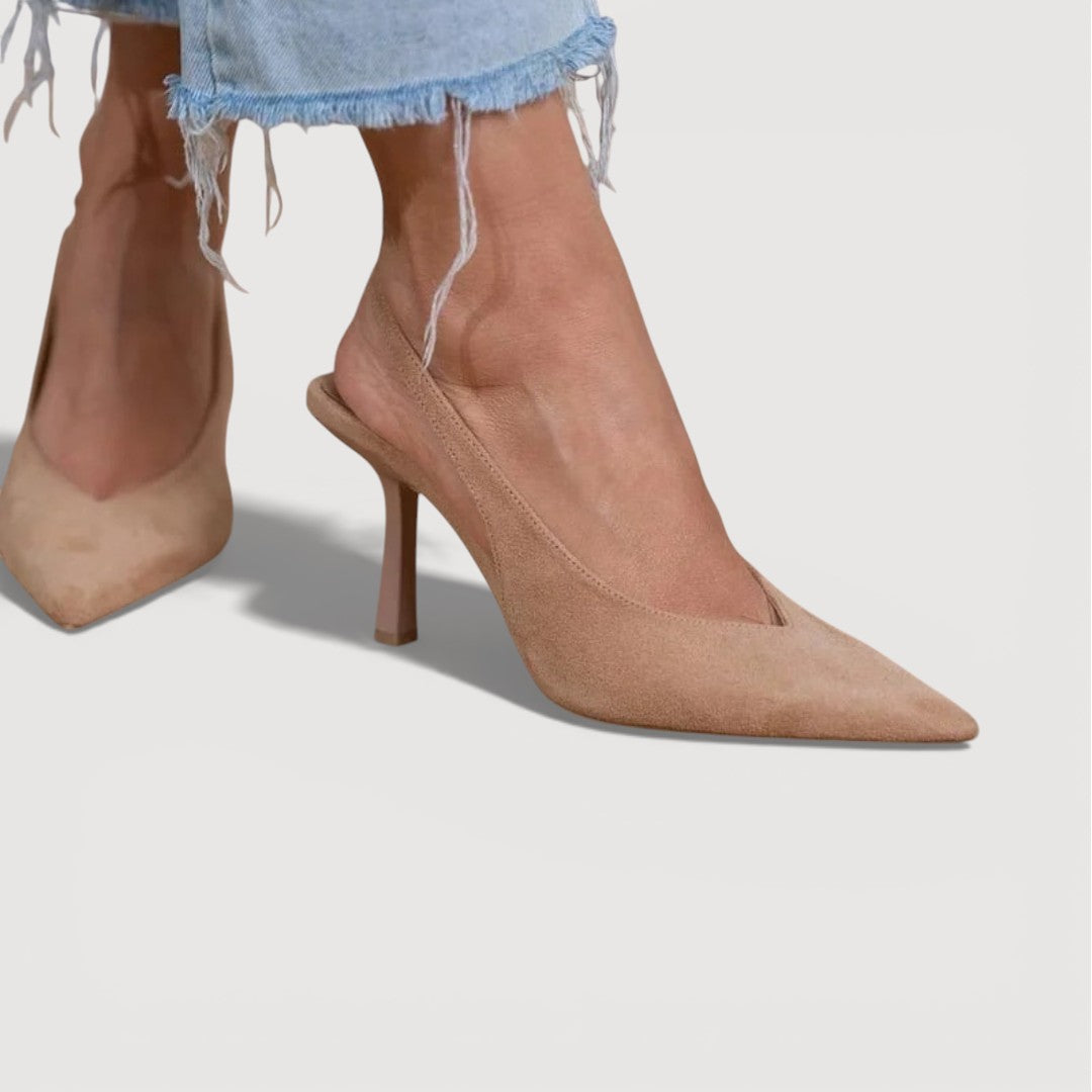 Women's Slingback Heels with Pointed Toe