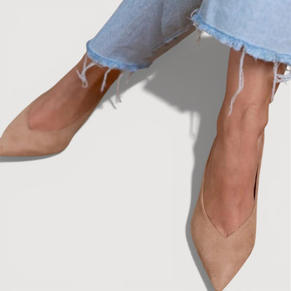 Women's Slingback Heels with Pointed Toe
