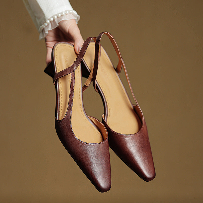 Women's Slingback Heels with Pointed Toe