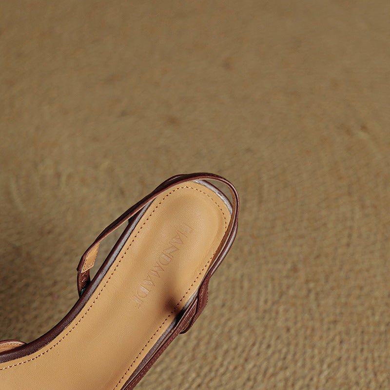 Women's Slingback Heels with Pointed Toe