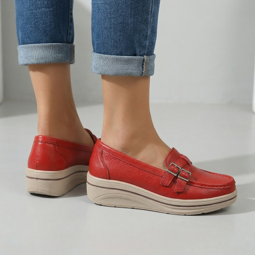 Women's Slip-On Loafers with Softly Textured Upper