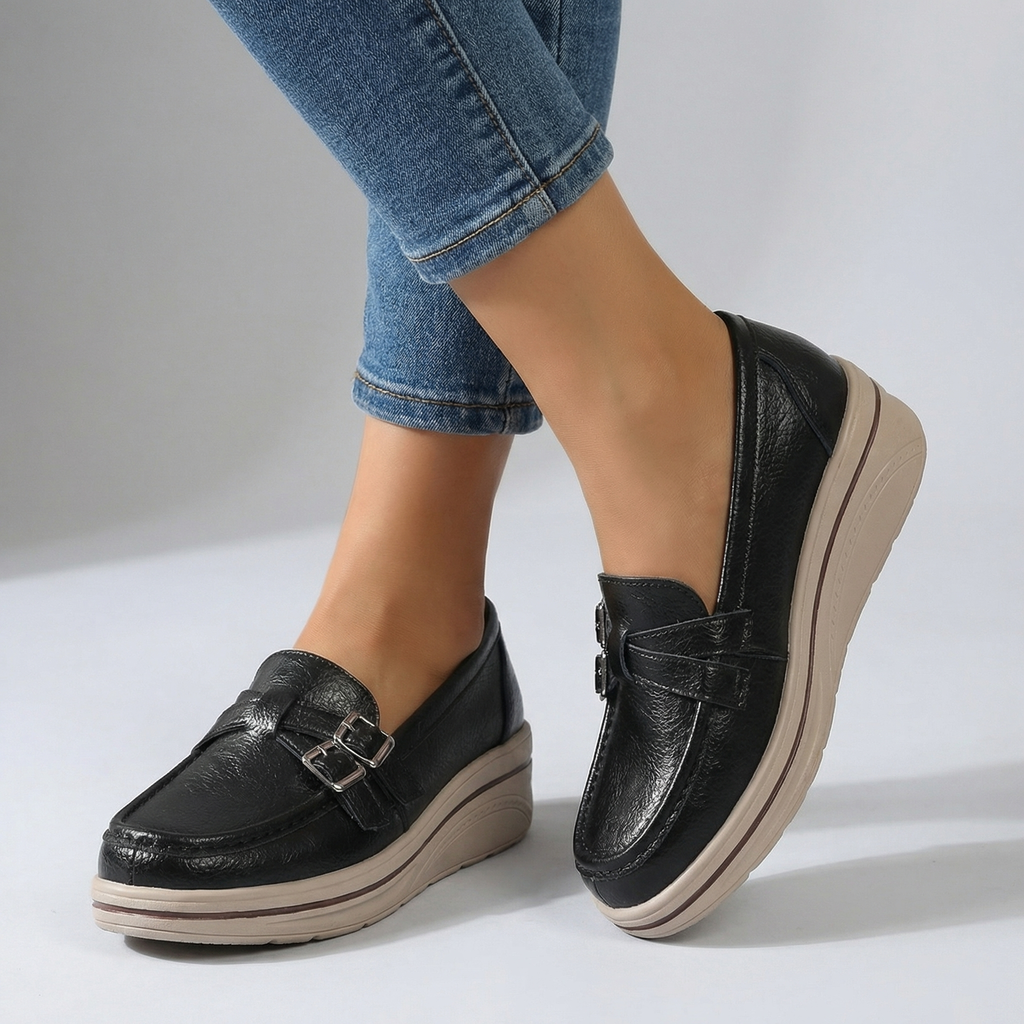 Women's Slip-On Loafers with Softly Textured Upper