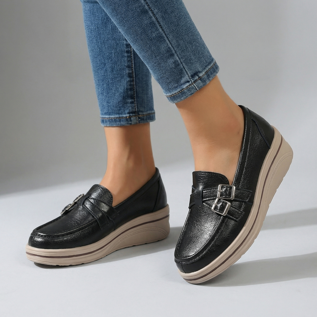 Women's Slip-On Loafers with Softly Textured Upper