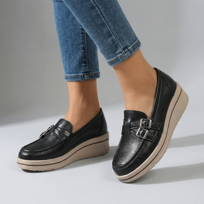 Women's Slip-On Loafers with Softly Textured Upper