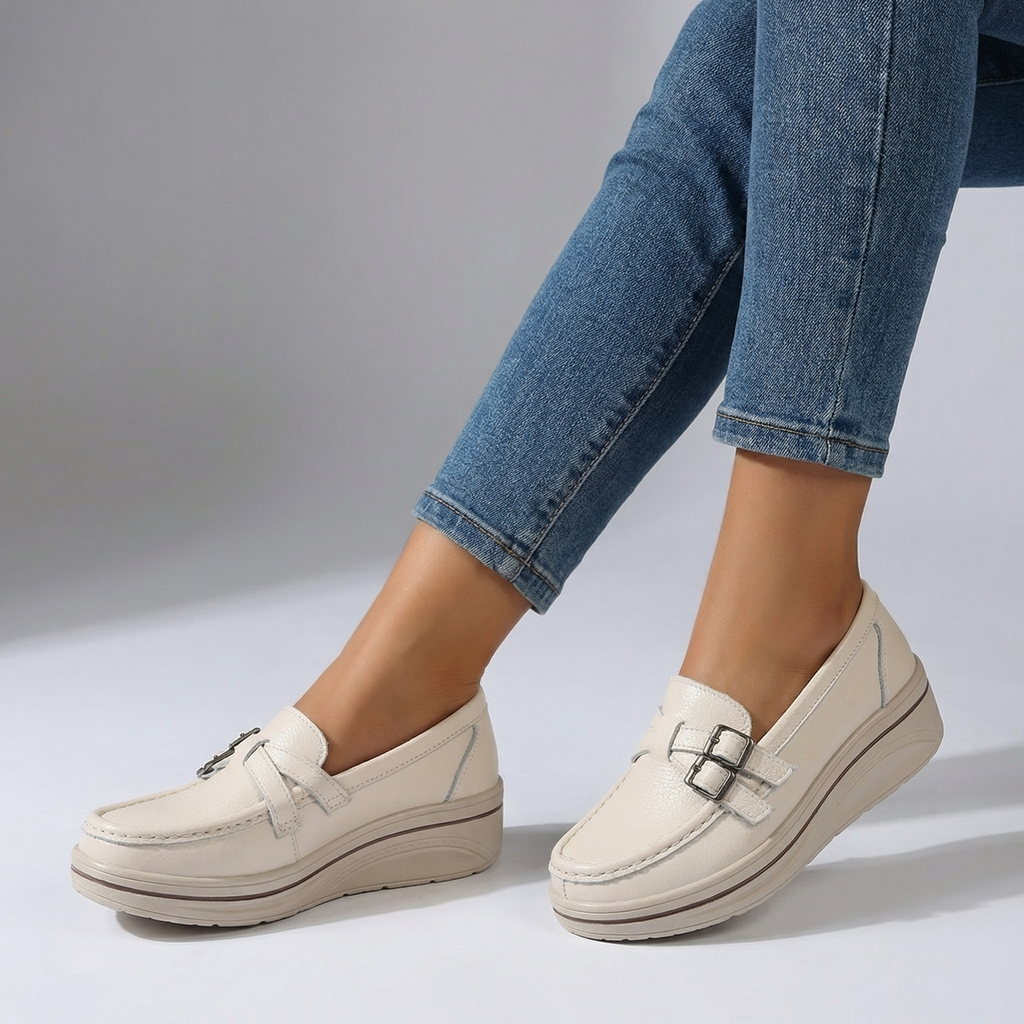 Women's Slip-On Loafers with Softly Textured Upper