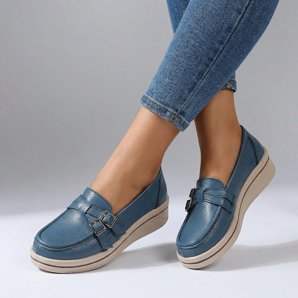 Women's Slip-On Loafers with Softly Textured Upper
