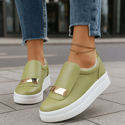 Women's Slip-On Platform Shoes with Lightweight Design